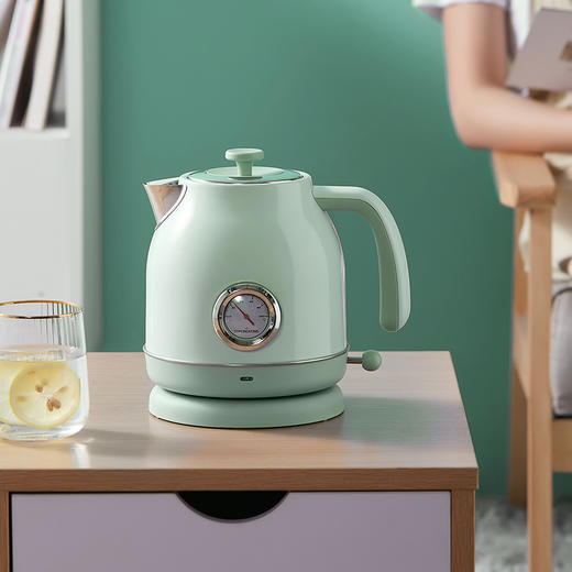 【进口温控器】拓璞DK463家用复古浪漫电热水壶一体烧水壶大容量电水壶 商品图2