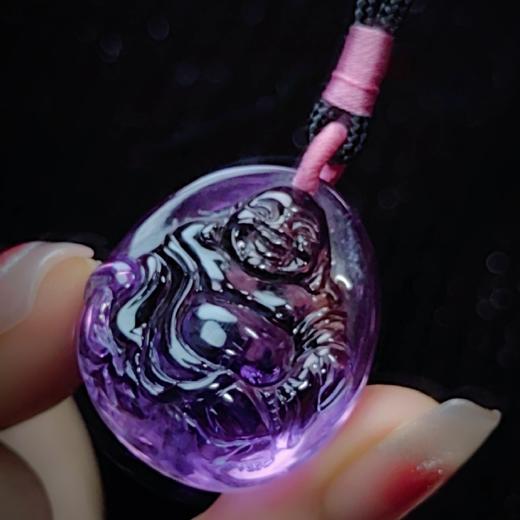 天然紫水晶弥勒佛 商品图3