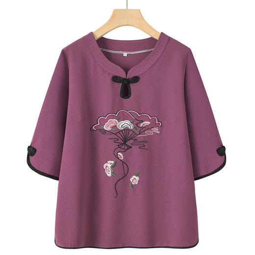 中老年人春夏装【女奶奶装两件套】老太太老人衣服60岁70妈妈春夏季套装 商品图3