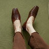 【预售5天】纯色简约，升级版胎水牛皮浅口平底单鞋PS1705 商品缩略图1