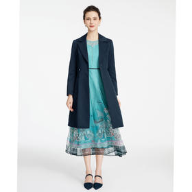 司歌修身风衣九分袖单排扣R881151