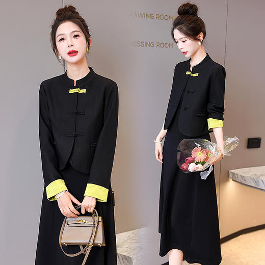 春季新款，复古盘扣短外套HR-ASLZ9617 商品图3