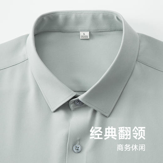 【新款DDY】大依优型大码短袖衬衫高弹免烫加肥加大男装大号大码衬衣上衣男士绅士商务休闲半袖夏季 商品图1