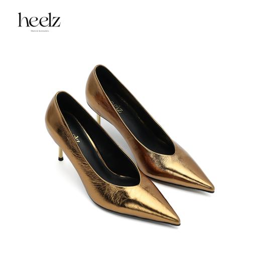 heelz设计师手工鞋履 ｜深V高跟奶奶鞋金属跟75mm 商品图2