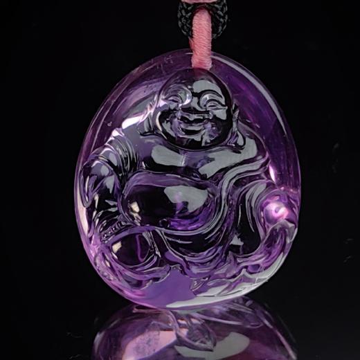 天然紫水晶弥勒佛 商品图0