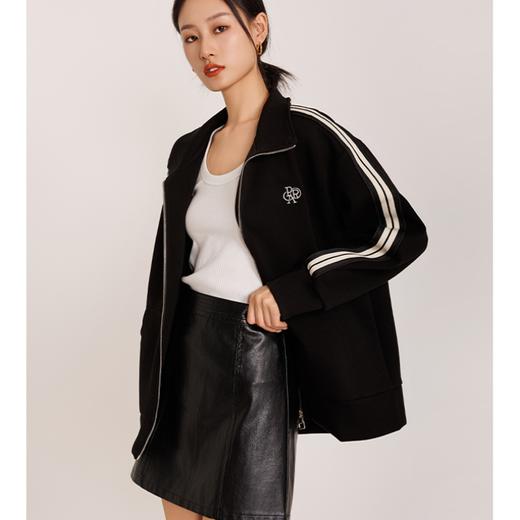 weyo男女同款空气层美式复古装饰织带卫衣外套771090 商品图3