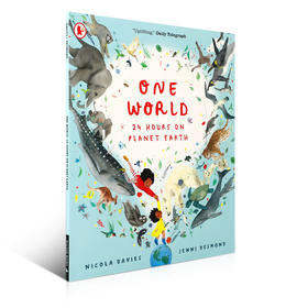 英文原版 One World: 24 Hours on Earth同一个世界:地球上的24小时 Walker Books出版平装绘本