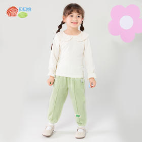 贝贝怡儿童休闲长裤子女童2024春季新款舒适束脚裤洋气女宝宝春装ZB1DK027