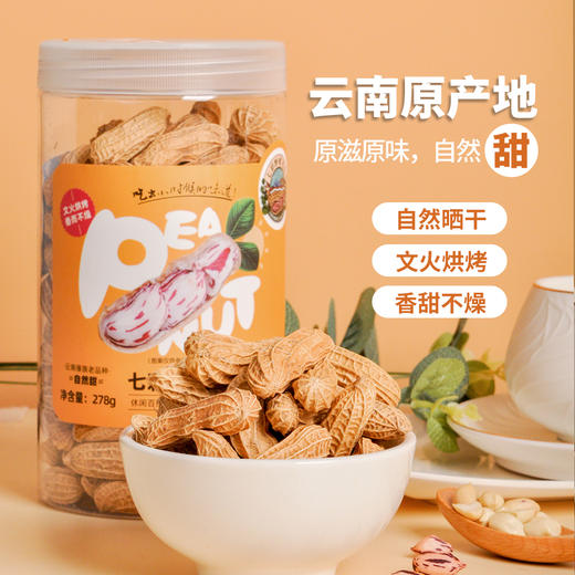 七彩野地原味熟花生278g*3罐 商品图2