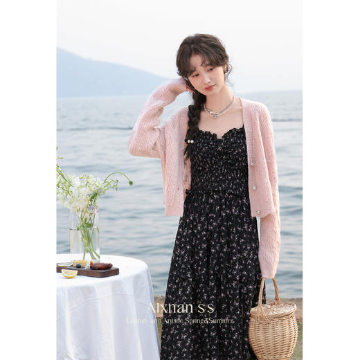 鹿向南《花田半岛》法式连衣裙女 商品图1