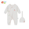 新生儿衣服春秋款婴儿连体衣纯棉和尚服初生宝宝哈衣爬服+婴儿帽ZB1DL007 商品缩略图3