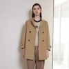 女装春夏新款中长款风衣双排扣防风外套时尚百搭适合多场合穿着 商品缩略图0