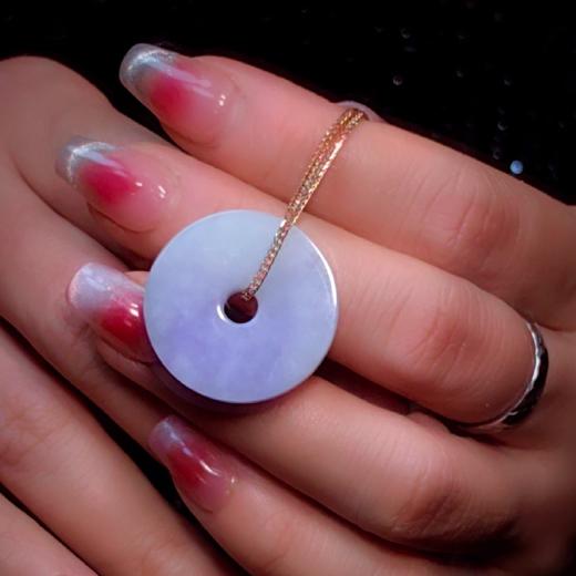 紫罗兰翡翠平安扣 商品图2