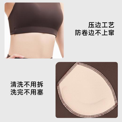 聚衣堂4D高弹双肩细带文胸U型防震聚拢美背一体式运动内衣 商品图2