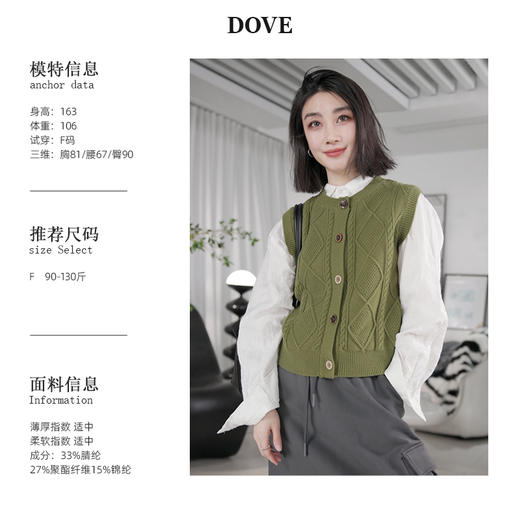 【小马甲-春日限定】老板娘定制2024春新款复古造型搭配针织马甲 商品图0