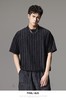 PINLI品立夏季新款纯色竖纹肌理短袖T恤男士潮牌宽松休闲体恤B242111010 商品缩略图0