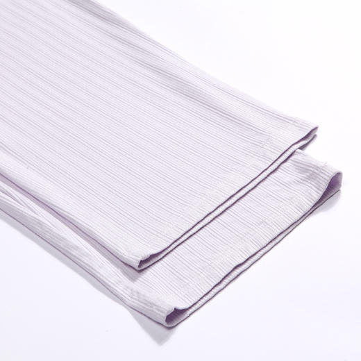 都市丽人生活家居春夏睡衣女针织罗纹家居服薄款七分袖长裤女士套装LH42F7 商品图8