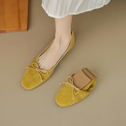 【预售5天】舒适百搭，羊反皮高耐磨防滑牛筋大底平底奶奶鞋OFSM&Y6770-11 商品图0