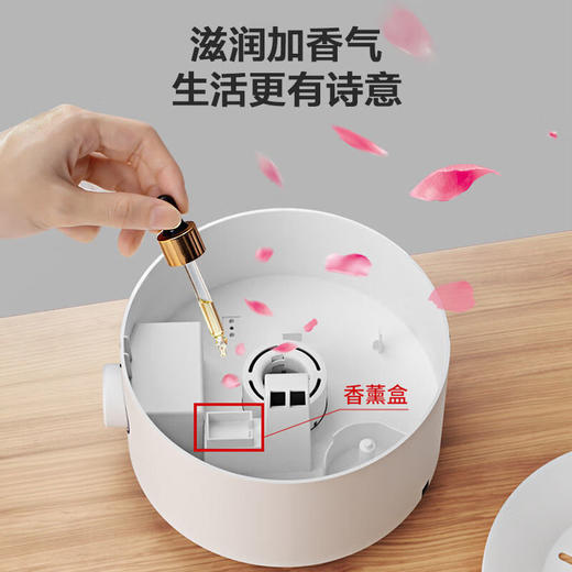 海尔加湿器卧室家用轻音孕妇婴儿空气净化香薰大喷雾办公室增湿器94D1A 商品图5