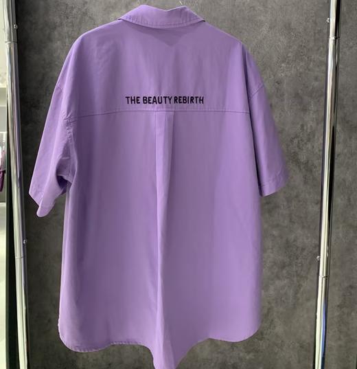 14GD净色双口袋短袖衬衫40212（紫） 春季 404271032105 商品图5