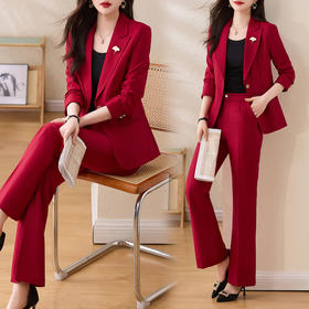 时尚简约，大方气质优雅收腰显瘦休闲修身百搭潮流两件套HR-HRYZ9595