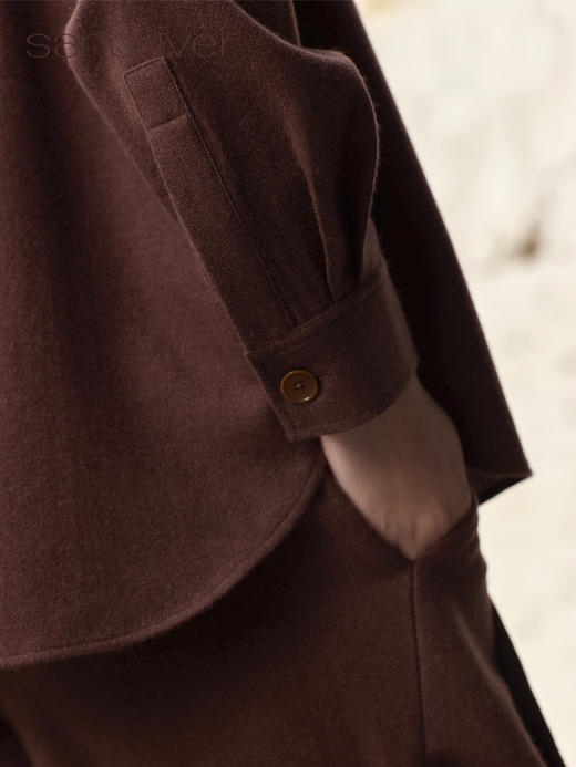羊绒休闲开衫外套SJS96W206N 商品图2