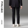 PINLI品立2024春季新款男士纯色直筒休闲长裤潮牌百搭黑色男裤子B233217091 商品缩略图2