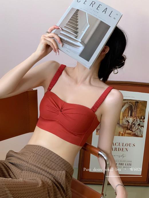 【轻薄舒适】多情猫防走光抹胸小胸聚拢内衣女收副乳美背薄款文胸罩 商品图6