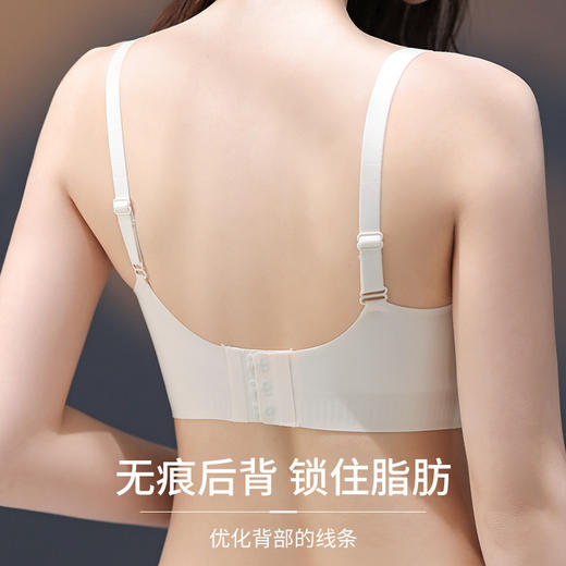 乳胶抑菌内衣女小胸聚拢无痕美背夏季薄款透气凉感胸罩软支撑文胸 商品图2