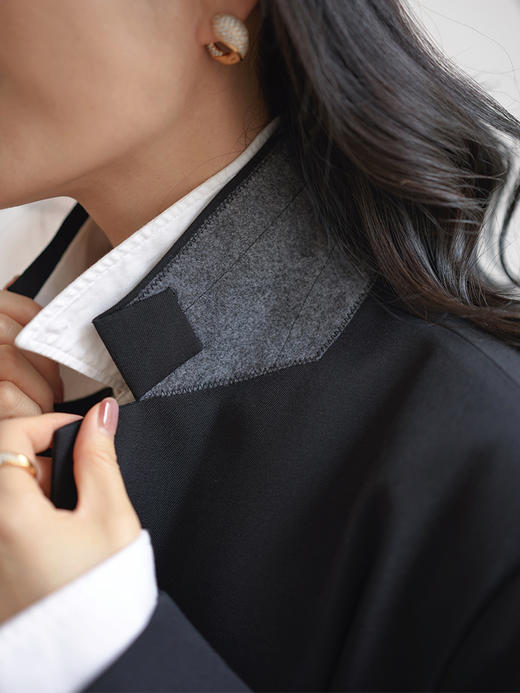 简约宽松版 羊毛西装外套 商品图3