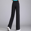 高腰窄版阔腿西装裤2024春季新款双扣垂感显瘦直筒裤 商品缩略图2