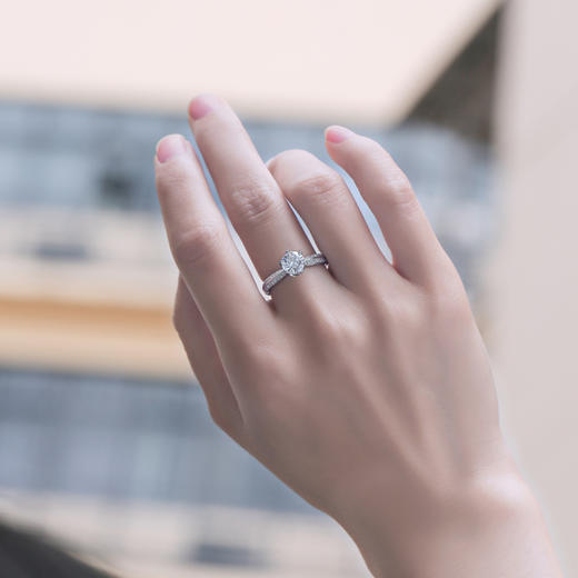 【玖钻】经典莫桑钻 半壁江山戒指1克拉  FX-A-1970-240220 商品图4