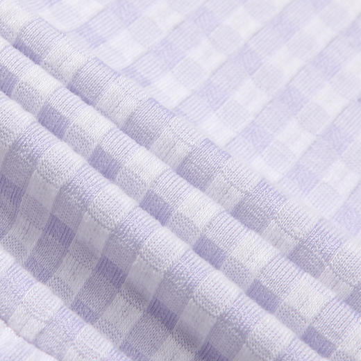 都市丽人生活家居春夏睡衣女针织人棉提花家居服薄款吊带短裤女士套装LH42F6 商品图11