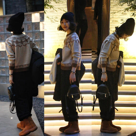 【费尔岛】老板娘定制长袖针织衫费尔岛提花安哥拉纤绒纱毛衣 商品图2