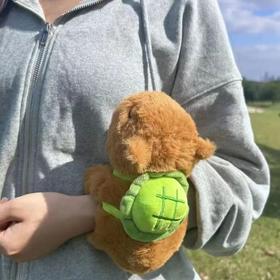 卡皮巴拉手环水豚啪啪圈毛绒玩具生日礼物抱手臂玩偶毛茸茸啪啪圈