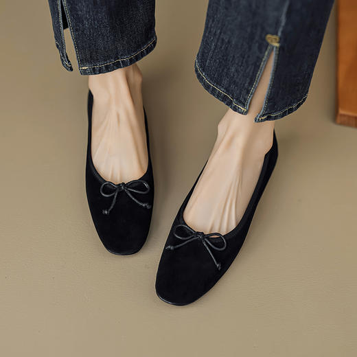 【预售5天】舒适百搭，羊反皮高耐磨防滑牛筋大底平底奶奶鞋OFSM&Y6770-11 商品图8