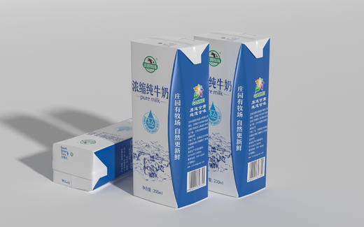 【月满家和】庄园牧场浓缩纯牛奶 3.6g乳蛋白 200ml*12盒/提 2提/组【CS】 商品图1