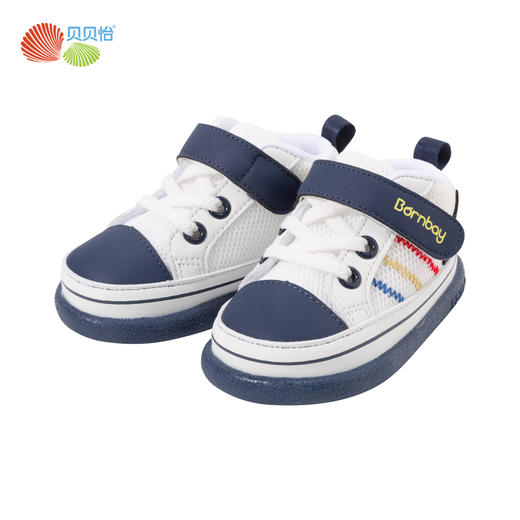 贝贝怡婴儿学步鞋防滑稳步鞋小童魔术贴2024春秋单鞋宝宝透气鞋子ZB1DX003 商品图2