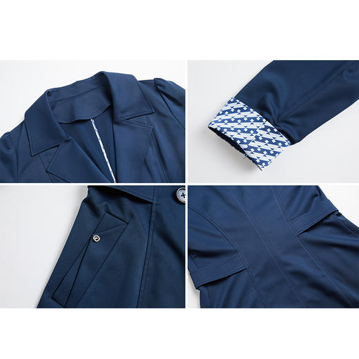 司歌修身风衣九分袖单排扣R881151 商品图1