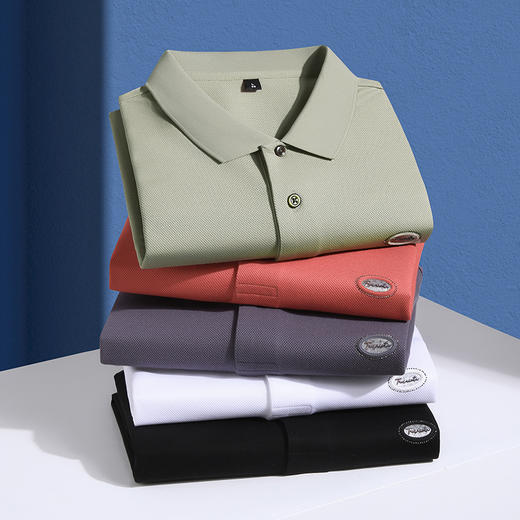 【Q】【丝光莱赛尔】【新款DK】大依优型大码男装短袖Polo衫翻领加肥加大透气吸汗夏季上衣半袖t恤夏装 商品图2