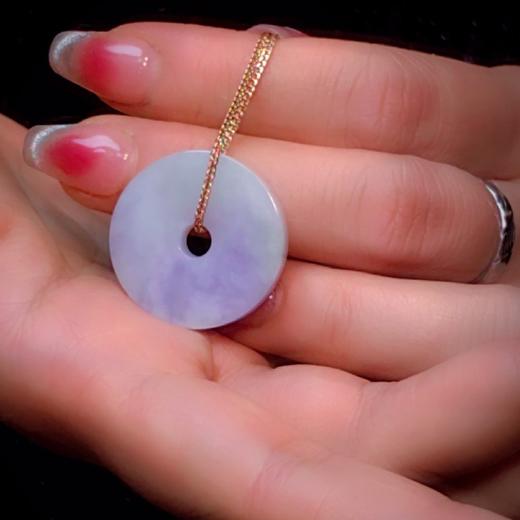 紫罗兰翡翠平安扣 商品图5