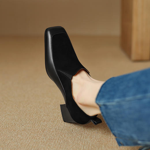 【预售5天】优雅个性，里外全皮爆款深口单鞋DB&M5830 商品图7