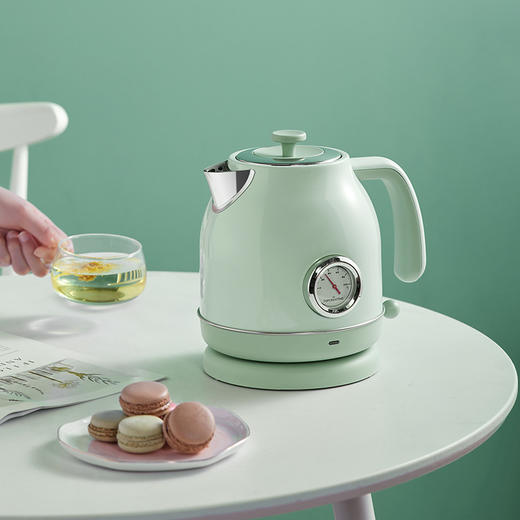 【进口温控器】拓璞DK463家用复古浪漫电热水壶一体烧水壶大容量电水壶 商品图1