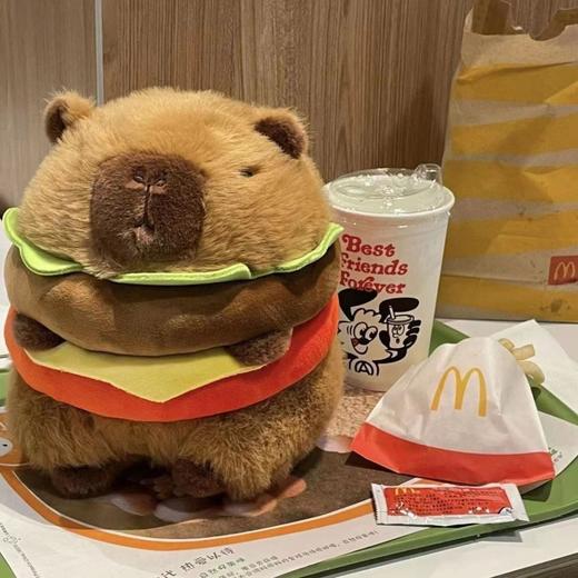 东北军大衣卡皮巴拉公仔玩偶卡皮吧啦花棉袄 商品图5