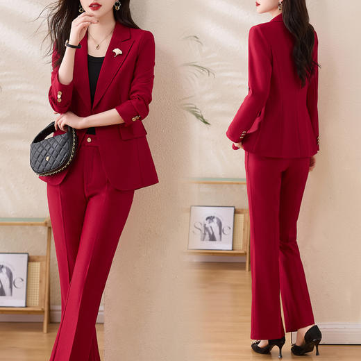 时尚简约，大方气质优雅收腰显瘦休闲修身百搭潮流两件套HR-HRYZ9595 商品图4