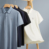 【纯棉】【新款DDY】大依优型大码男装短袖Polo衫翻领纯棉丝光棉加肥加大透气吸汗夏季上衣半袖t恤夏装 商品缩略图1