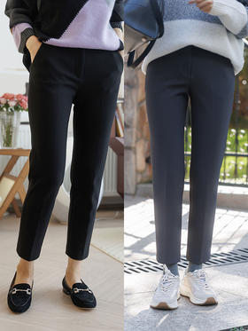 “神裤返场” 九分高腰高弹 直筒西装裤