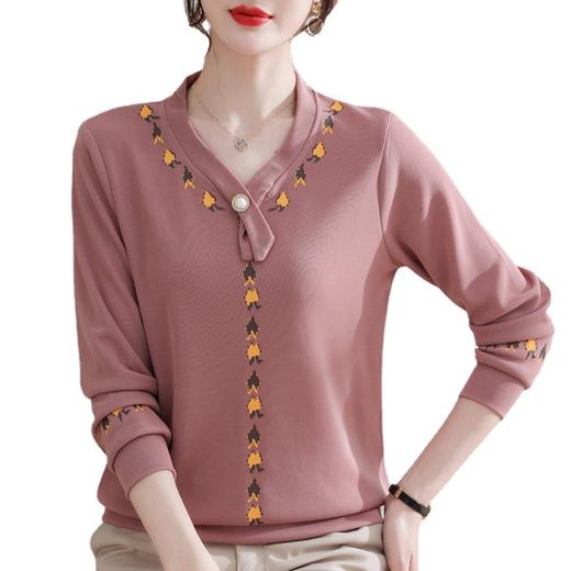 中年妈妈【V领针织衫】春秋款女装打底衫 商品图4