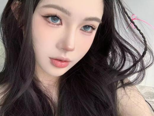 wecute日抛 泰式奶蓝/蜂窝奶茶/冰透椰青/落日奶酪 蓝/绿/棕 14.2mm 一盒十片装 日抛无售后 商品图2