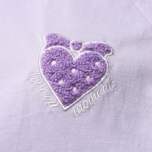 都市丽人舒适外出春夏睡衣女32支CVC单面家居服薄款短袖七分裤女士套装LH42D6 商品图6